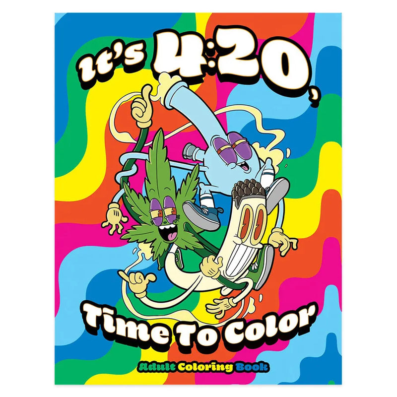 Wood Rocket - It's 420 Time To Color - Adult Coloring Book - 8.5" x 11"