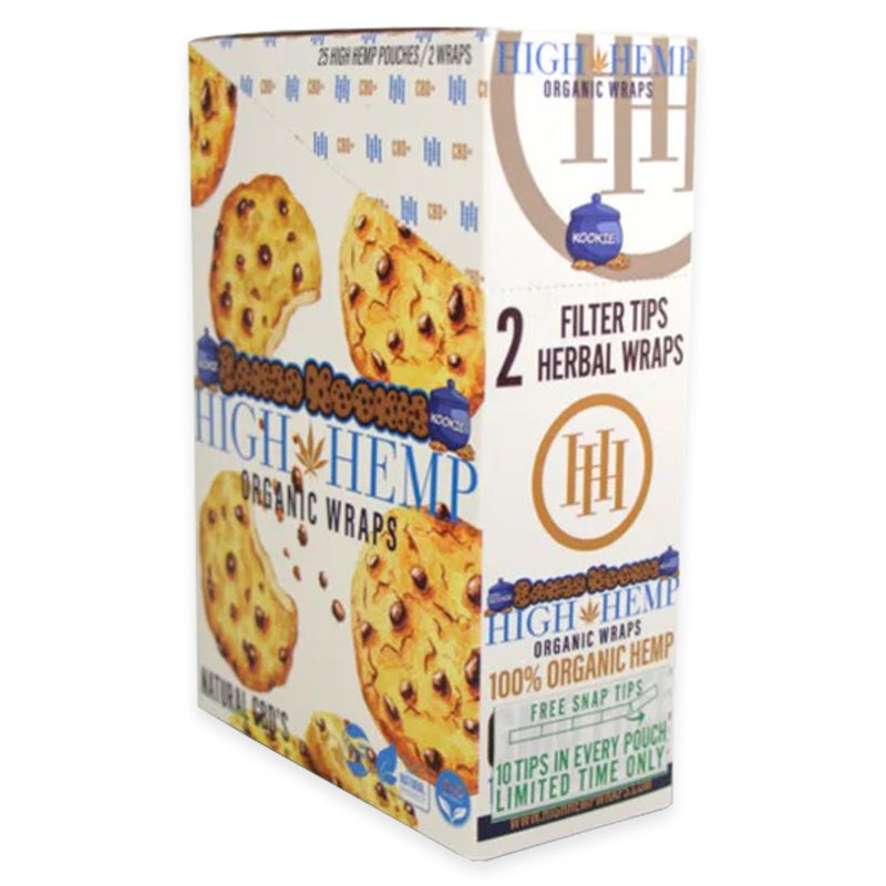 High Hemp - Organic Wraps - Baked Kookies - Display Box of 25