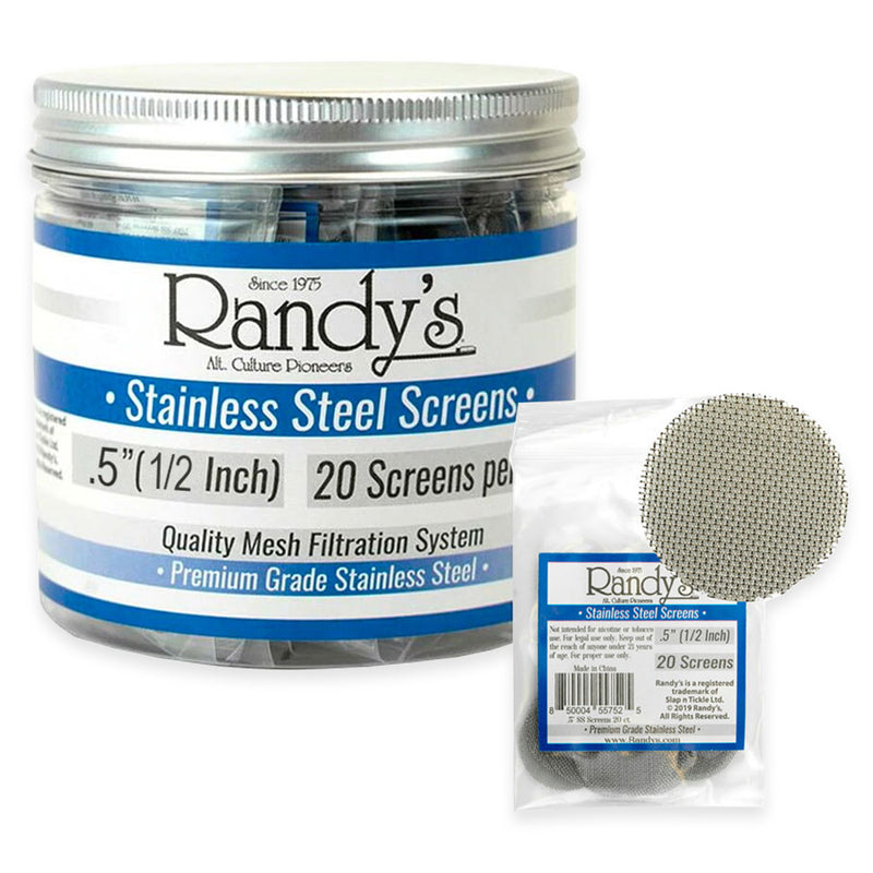 Randy's - Screens - Stainless Steel - 0.50" - Jar of 36