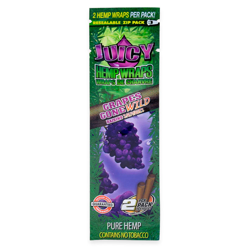 Juicy Jay's - Hemp Wraps - Grapes Gone Wild - Display Box of 25
