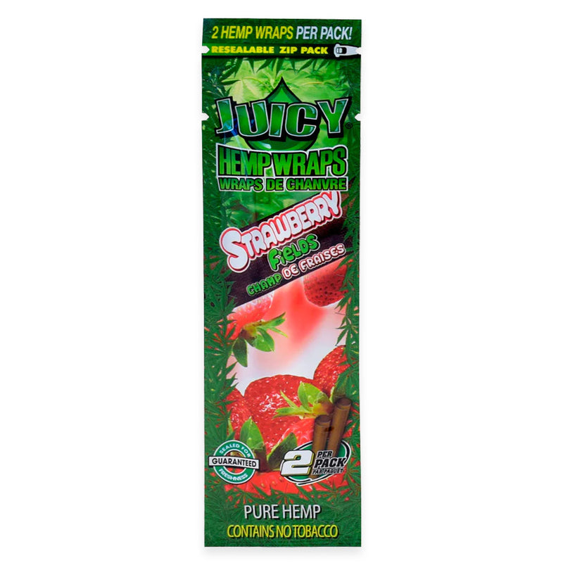 Juicy Jay's - Hemp Wraps - Strawberry Field - Display Box of 25