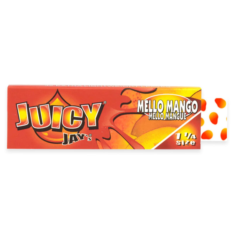 Juicy Jay's - 1.25" Rolling Papers - Mello Mango - Display Box of 24