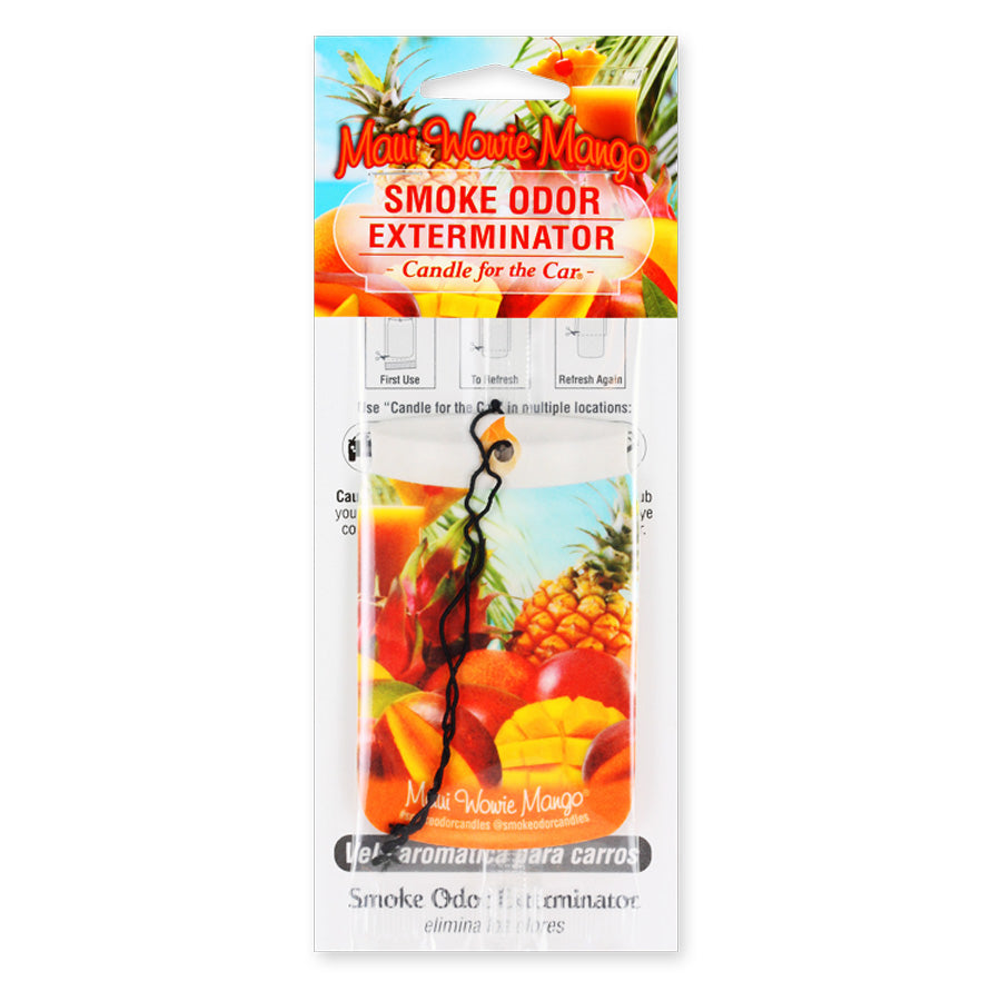Smoke Odor Exterminator Car Air Freshener Maui Wowie Mango