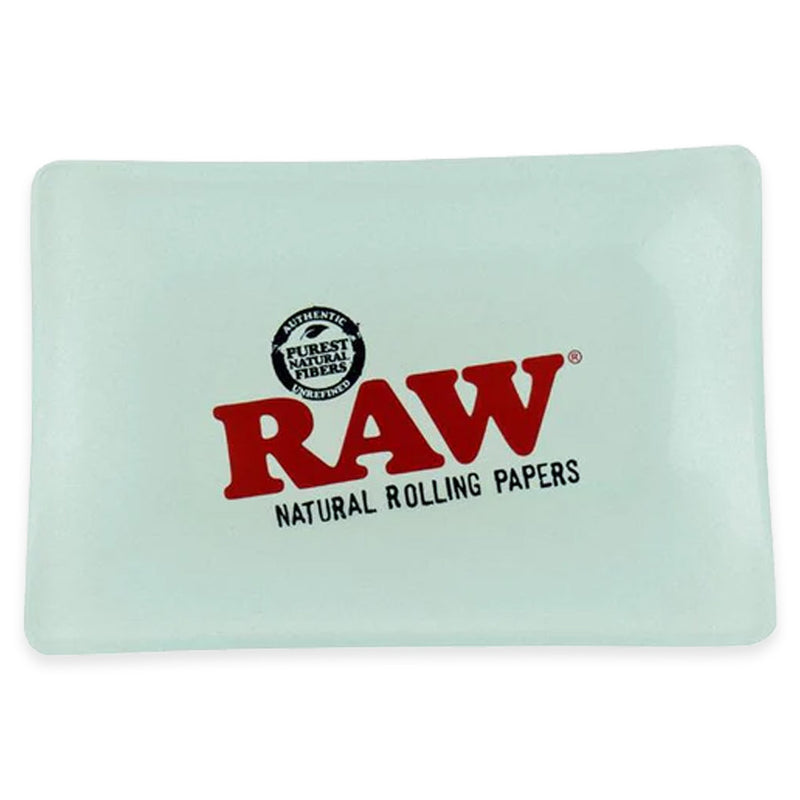 RAW - Rolling Tray - Frosted Glass - 5" x 7"