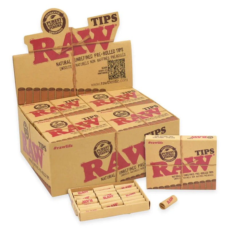 RAW - Pre-Rolled Tips - Display Box of 20