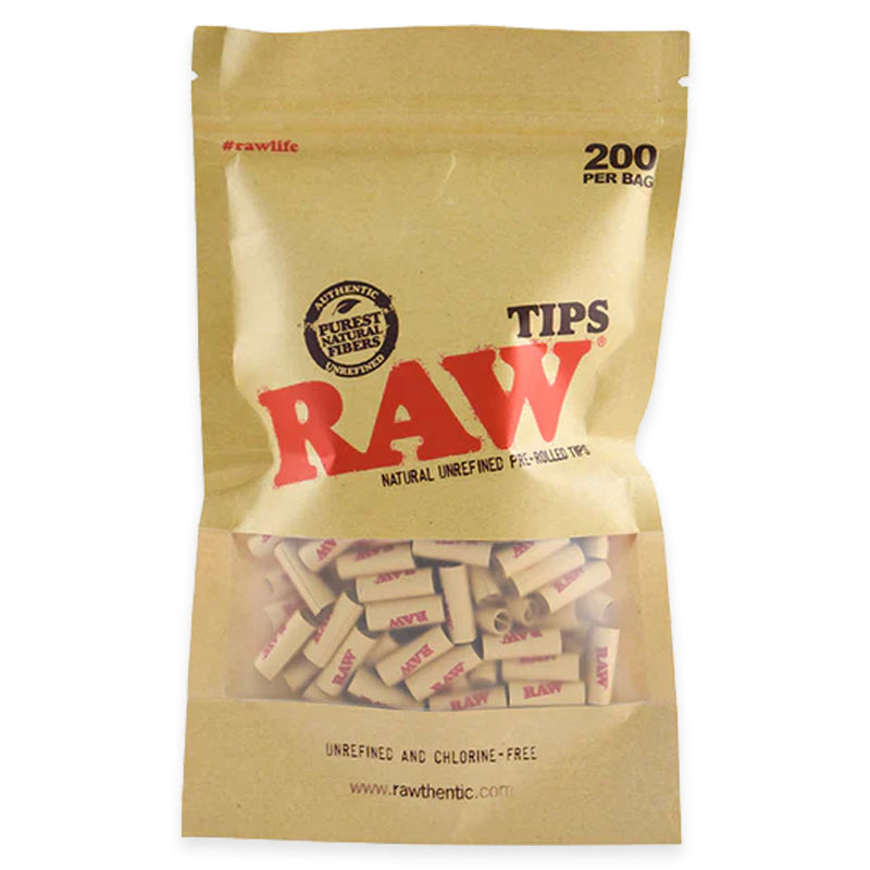 RAW - Pre-Rolled Tips - Regular - Bag of 200