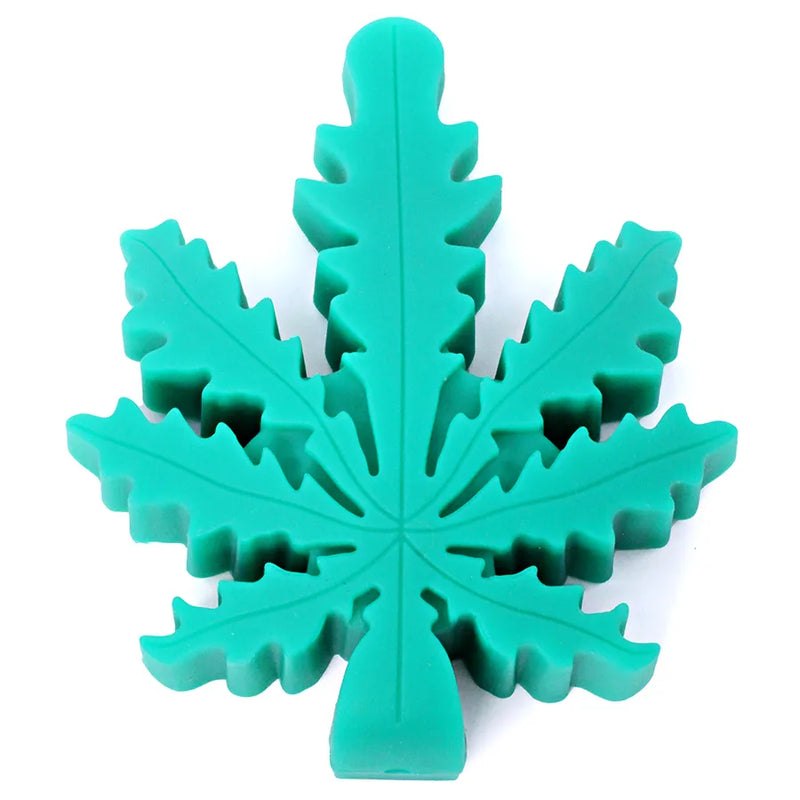 Silicone Weed Leaf Pipe - 4"