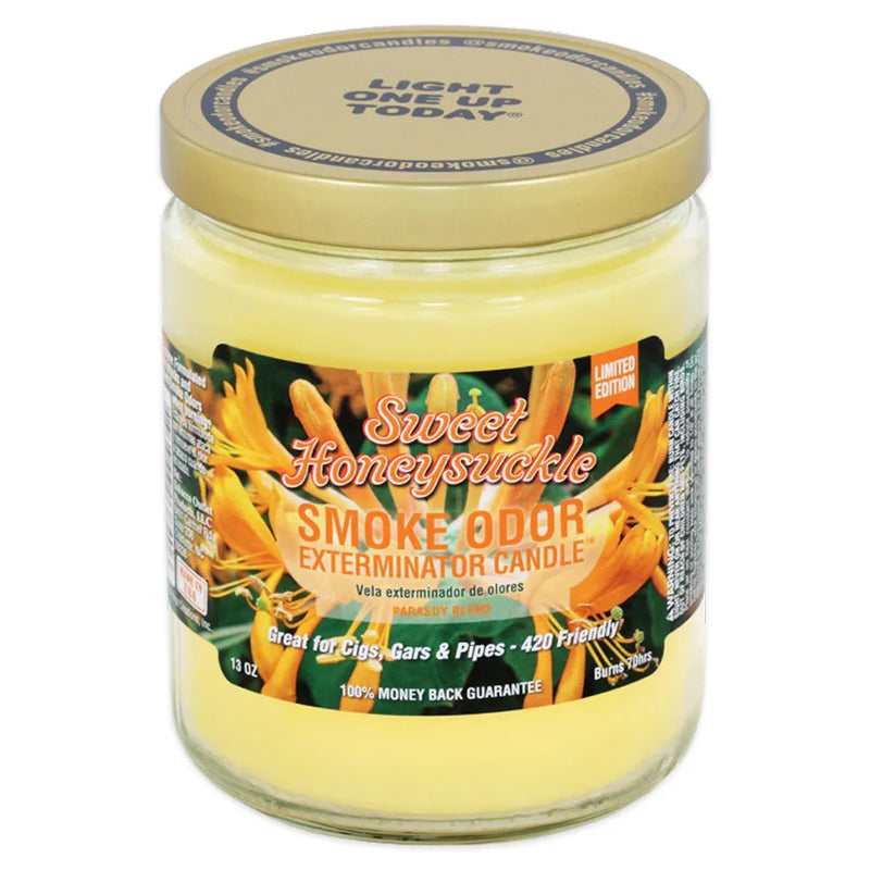 Smoke Odor - 13oz Candle - Sweet Honeysuckle