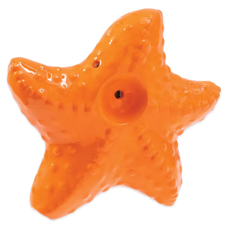 Wacky Bowlz - Starfish Ceramic Pipe - 4"