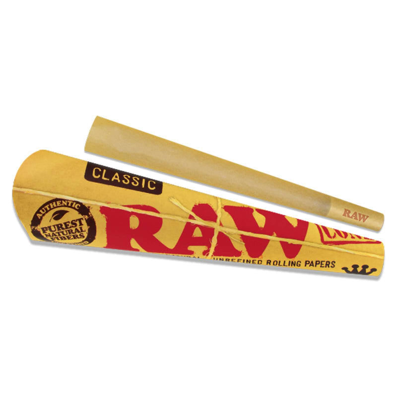 RAW - Classic - Pre-Rolled Cones - King Size - 3-Pack - Display Box of 32