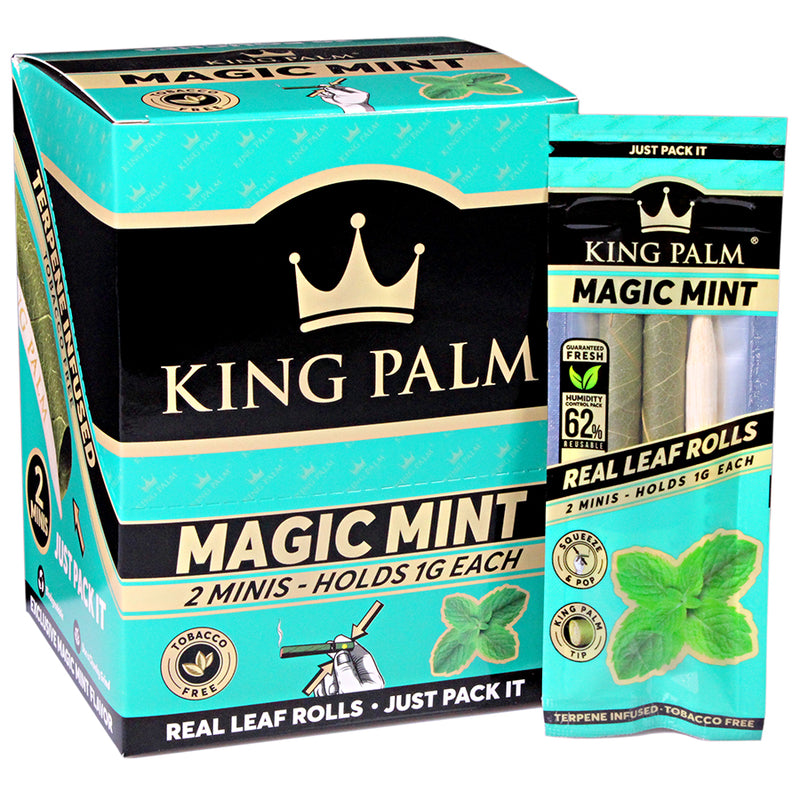 King Palm - Mini Pre-Rolls - Magic Mint - Display Box of 20