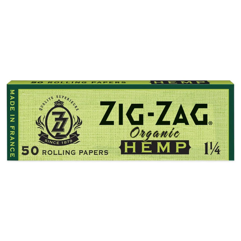 Zig-Zag - Organic Hemp - 1.25" Rolling Papers - Display Box of 25