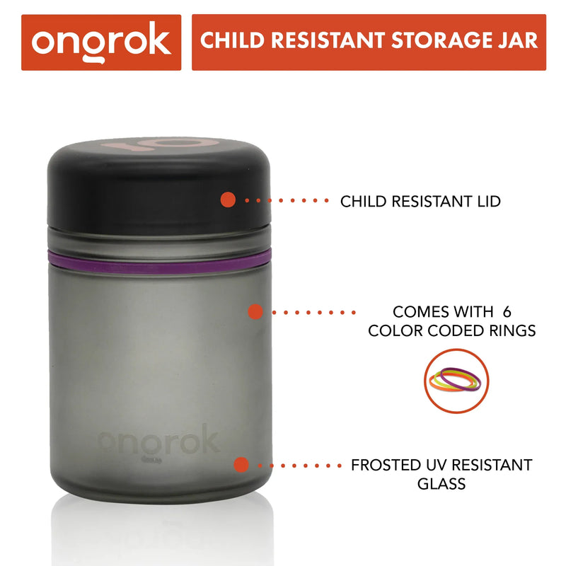 Ongrok - Child Resistant Jar - 2-Pack - 500mL