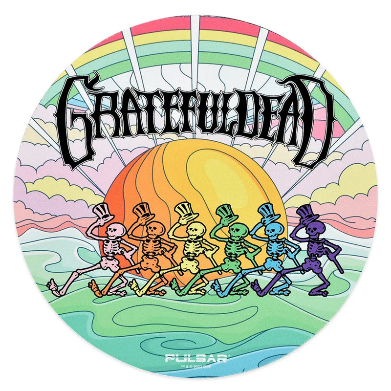 Grateful Dead x Pulsar - Fabric Top Dab Mat - Under The Rainbow - 8"
