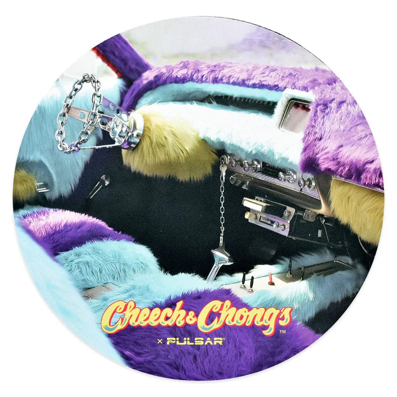 Cheech & Chong x Pulsar - Fabric Top Dab Mat - Love Machine - 8"