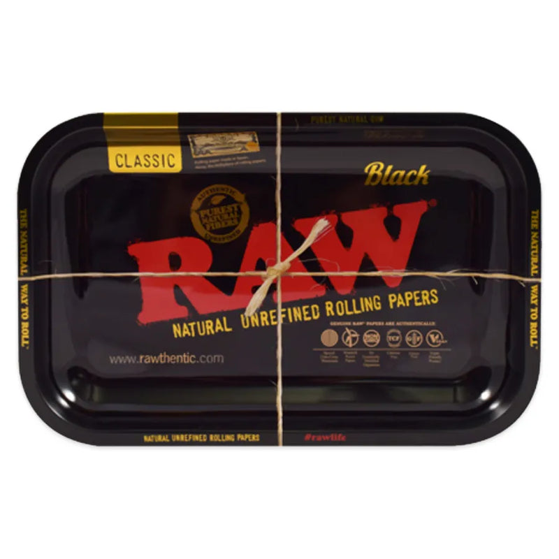 RAW - Black - Rolling Tray - 11" x 7"