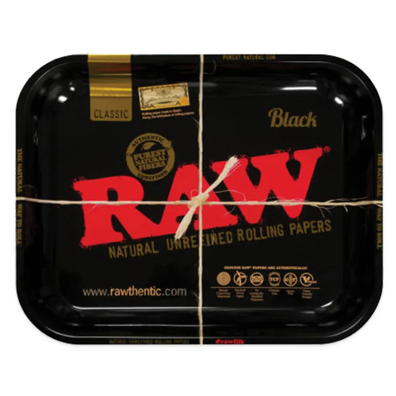 RAW - Black - Rolling Tray - 11" x 13"
