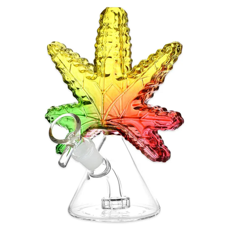 420 Leaf - Glass Water Pipe - 6.5"