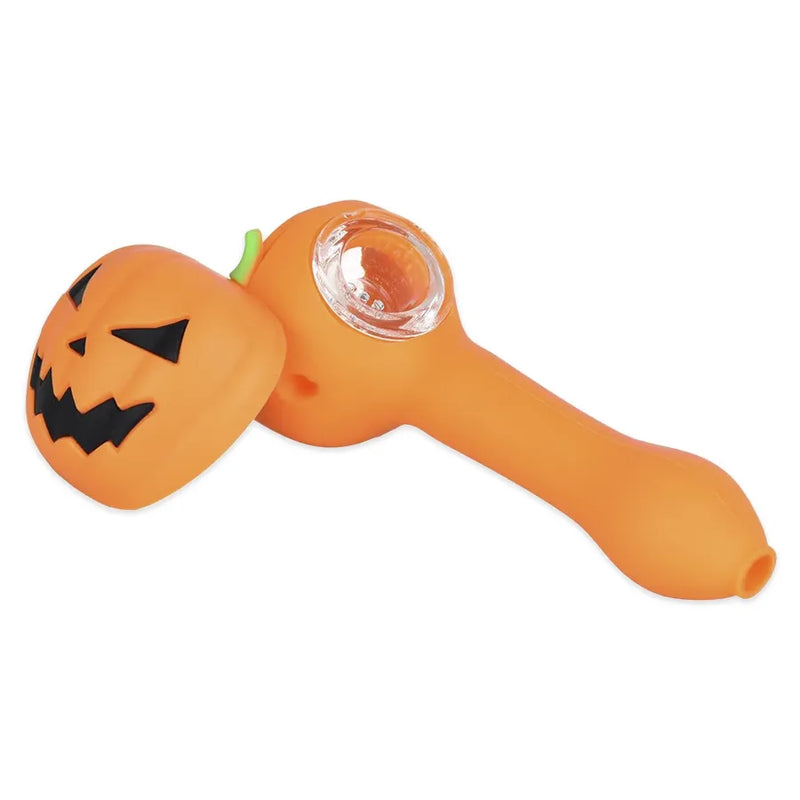 Pumpkin - Silicone Spoon Pipe - 5" - 3-Pack