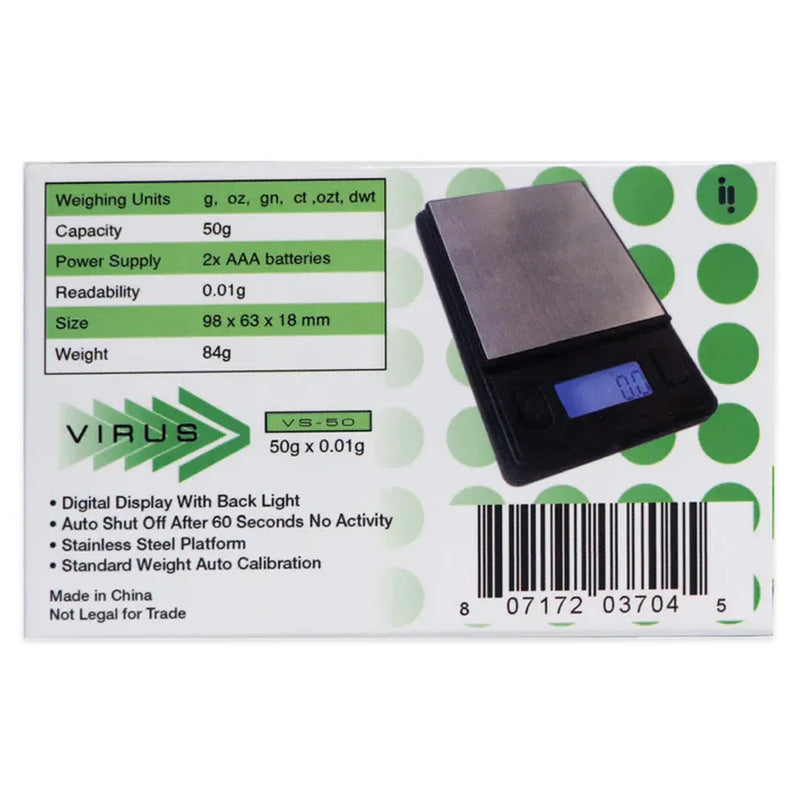 Infyniti - Virus VS-50 - Digital Pocket Scale - 50g x 0.01g