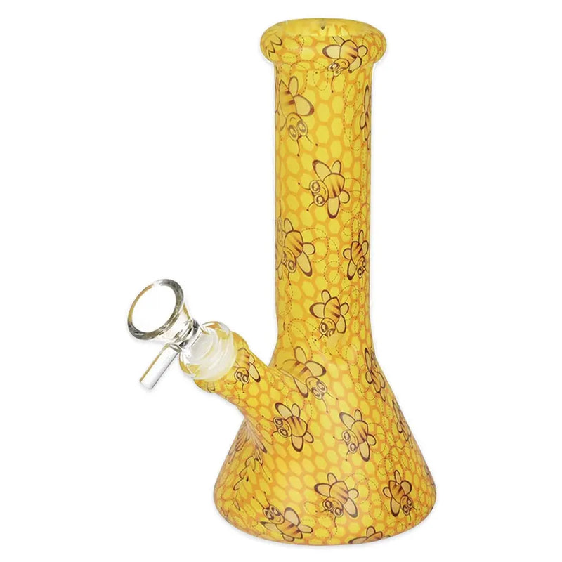 Bohemian Blend - Glass Beaker Water Pipe - 8"