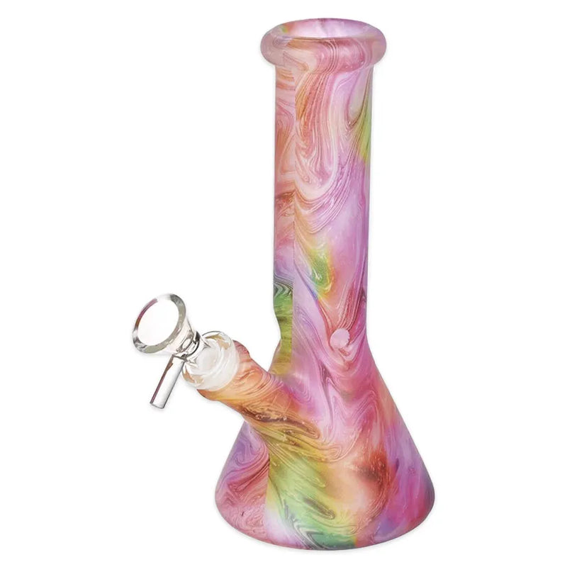 Bohemian Blend - Glass Beaker Water Pipe - 8"