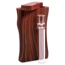 Wood Dugout with Plastic Coating and Glass Bat - 4"