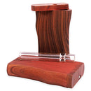 Wood Dugout with Plastic Coating and Glass Bat - 4"