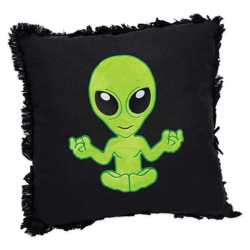 Plush Pillow - Meditating Alien - 16" x 15"