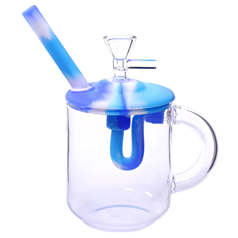 Silicone and Glass Mug Bubbler - 6"