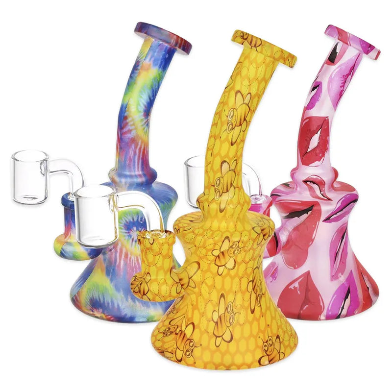 Bohemian Blend Bell - Glass Dab Rig - 6.75"