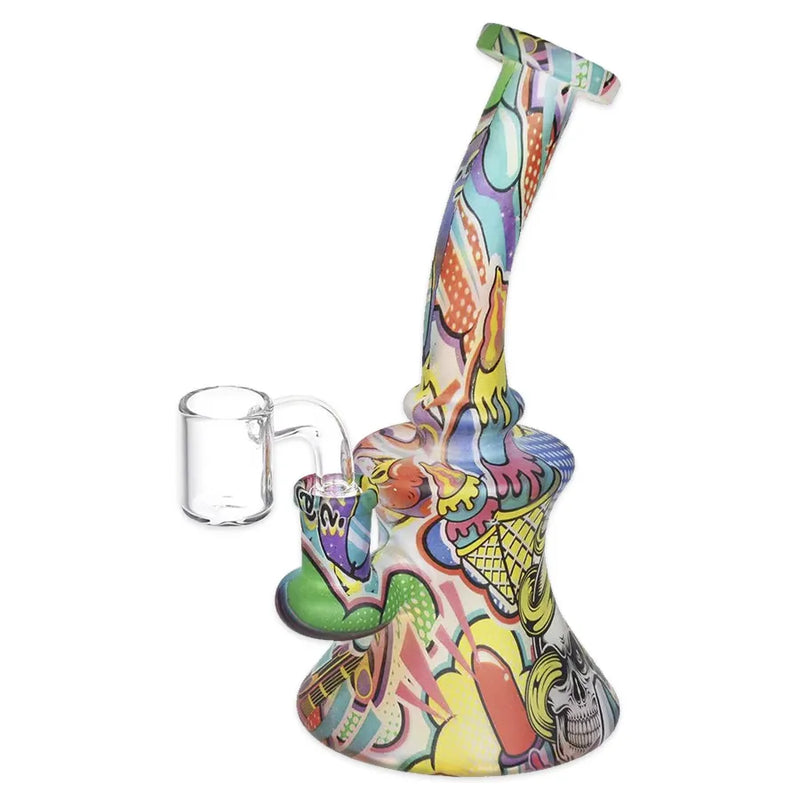 Bohemian Blend Bell - Glass Dab Rig - 6.75"