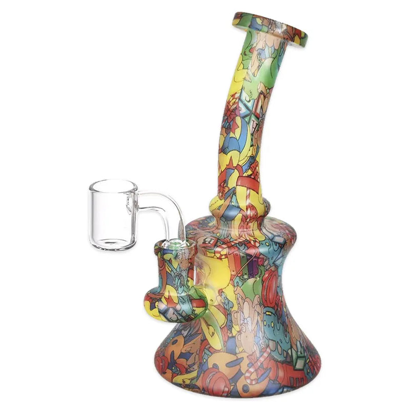 Bohemian Blend Bell - Glass Dab Rig - 6.75"