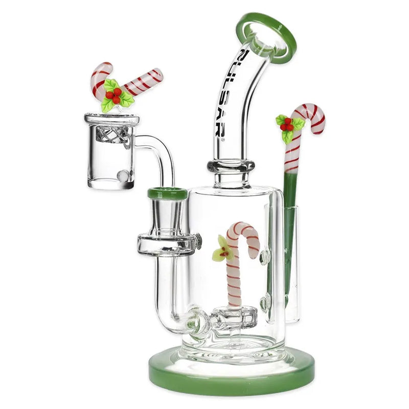 Pulsar - Holidaze - Glass Dab Rig Set - 8.25"