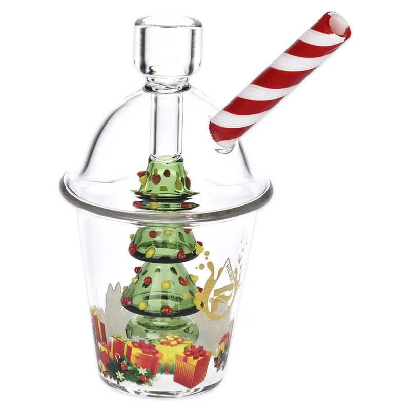 Pulsar - Christmas Tree - Glass Bubbler Pipe - 6"