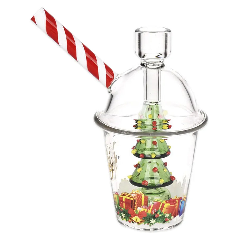 Pulsar - Christmas Tree - Glass Bubbler Pipe - 6"