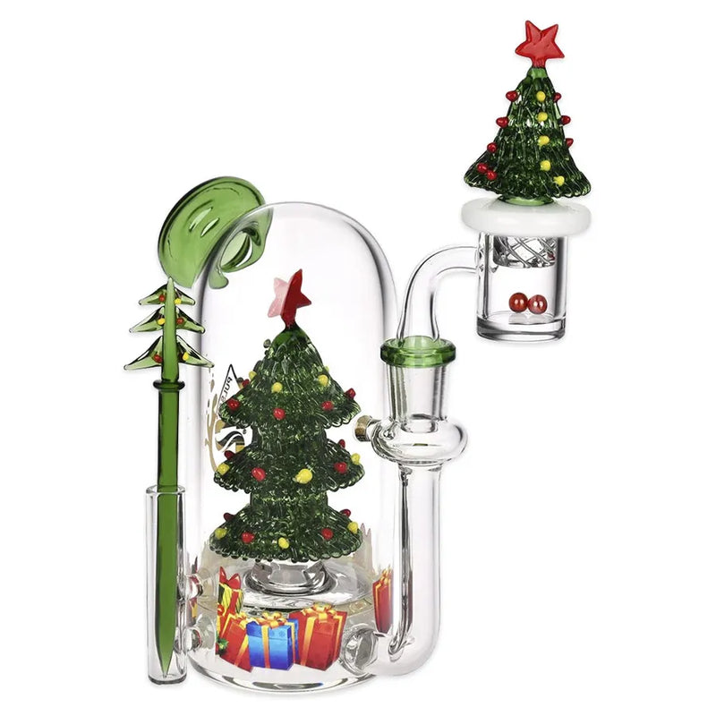 Pulsar - Christmas Tree - Glass Dab Rig - 5.75"