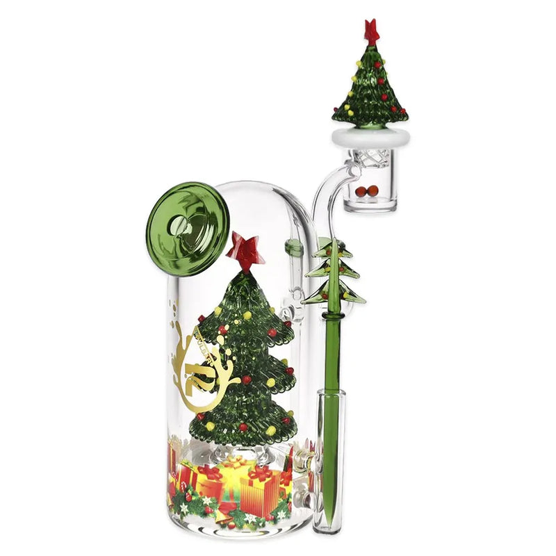 Pulsar - Christmas Tree - Glass Dab Rig - 5.75"