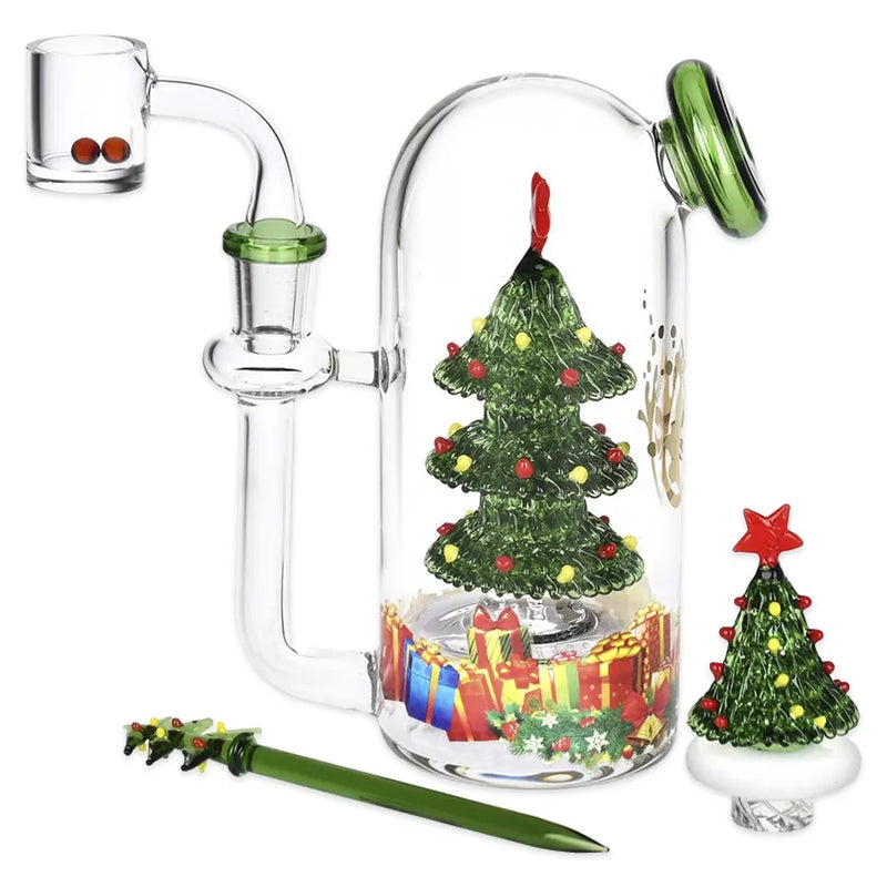 Pulsar - Christmas Tree - Glass Dab Rig - 5.75"