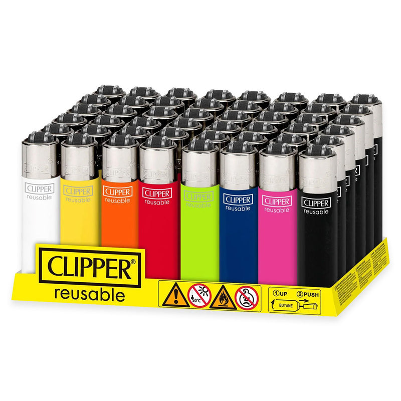 Clipper - Solid Colours - Tray of 48 (Mini)