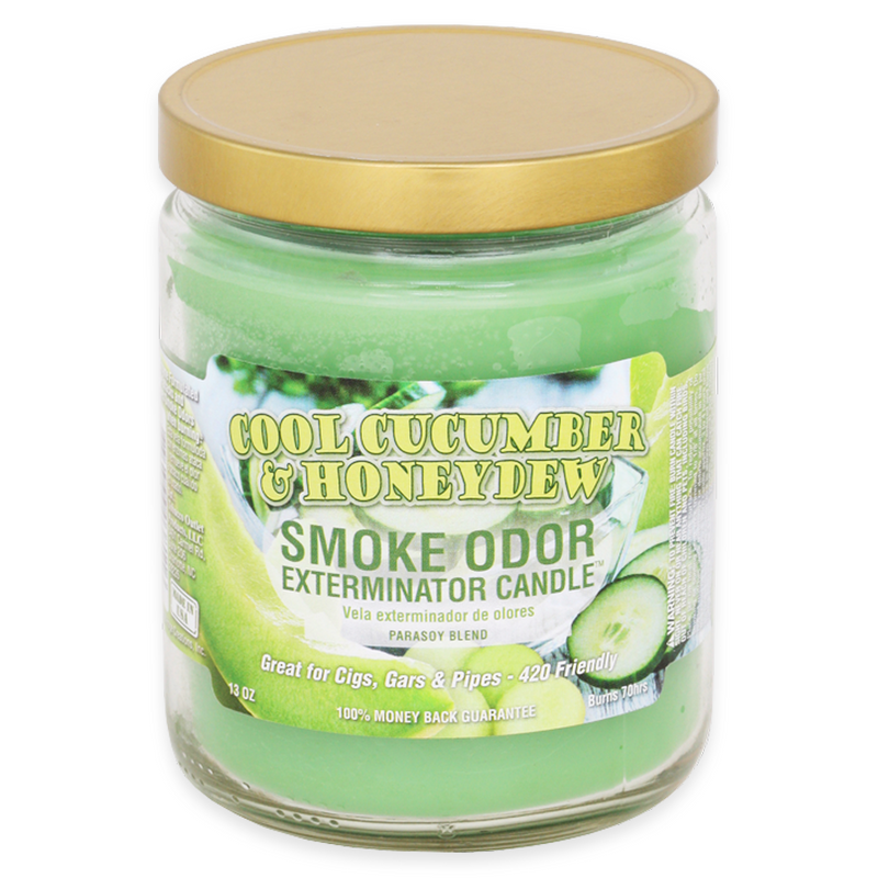 Smoke Odor - 13oz Candle - Cool Cucumber & Honeydew