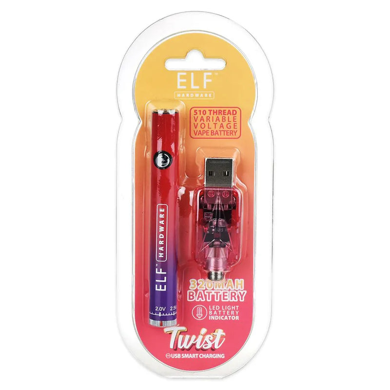 ELF Hardware - Twist 510 Cart Vape Battery - 15-Pack