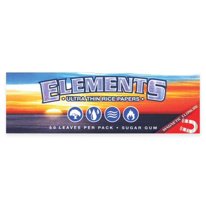 Elements - 1.25" Rolling Papers - Display Box of 25