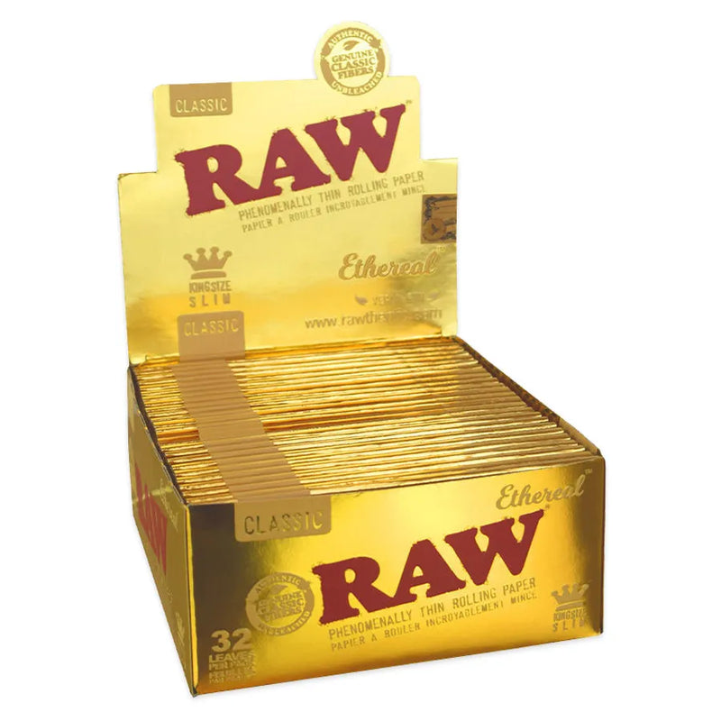 RAW - Ethereal - King Size Slim Rolling Papers - Display Box of 50