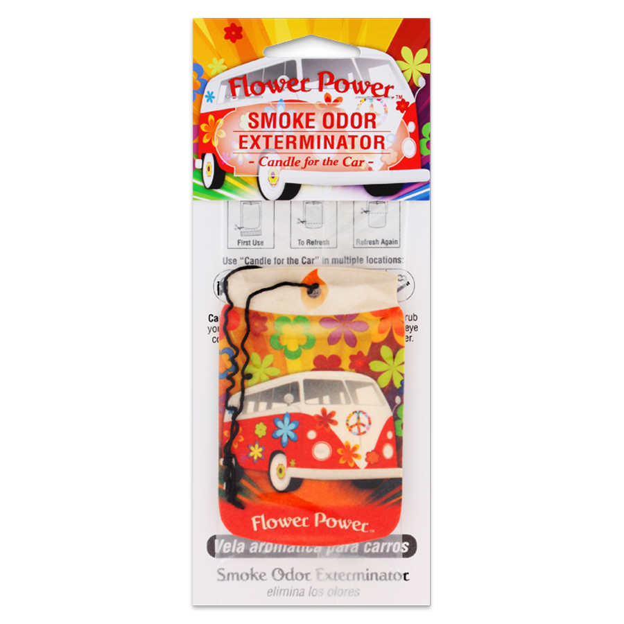 Smoke Odor Exterminator Car Air Freshener Flower Power