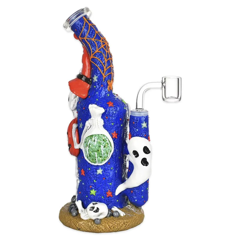 Frightening Fiesta - Glow in the Dark 3D Painted - Dab Rig - 9.5"