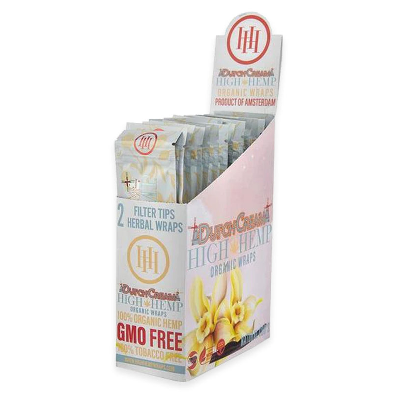 High Hemp - Organic Wraps - Dutch Cream - Display Box of 25