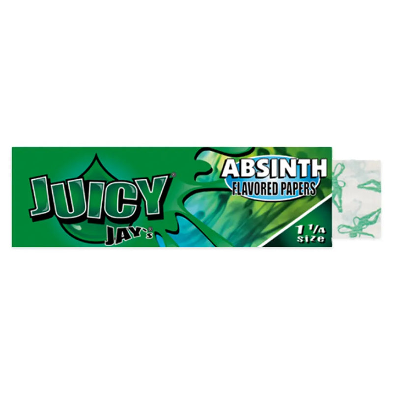 Juicy Jay's - 1.25" Rolling Papers - Absinth - Display Box of 24