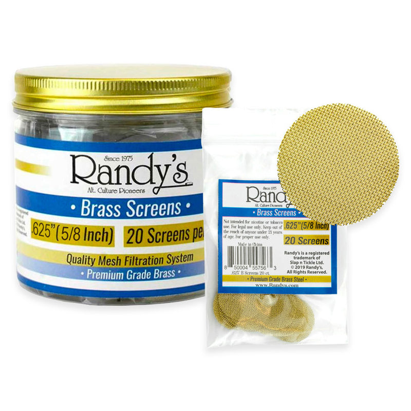 Randy's - Screens - Brass - 0.625" - Jar of 36