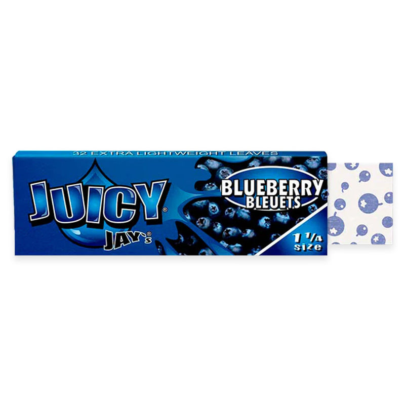 Juicy Jay's - 1.25" Rolling Papers - Blueberry - Display Box of 24